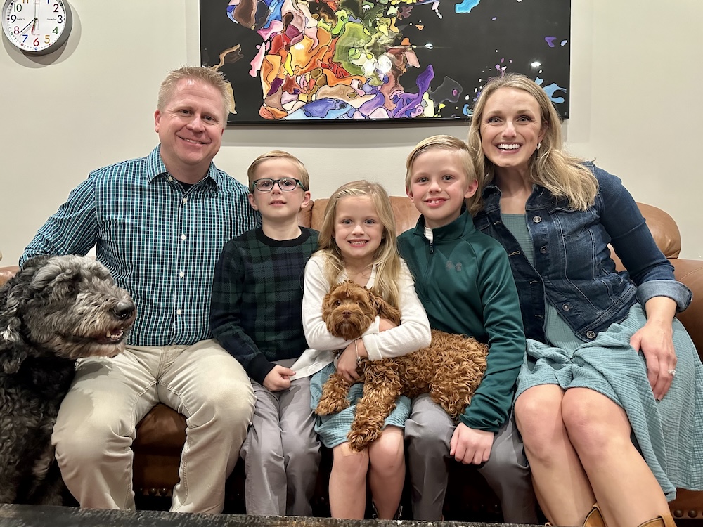 Photo of the Hussey family